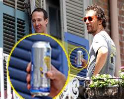 Matthew McConaughey consuming alcohol